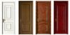 Interior Wooden Door Low Price Doors MDF Wood PVC Plastic WPC Door 2023 Latest Modern Design 