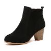 anti-slip outsole china factory warm and comfortable lining material wedge rubber boots women shoes women ankle boots