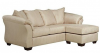 Signature Design By Ashley Darcy Sofa Chaise In Microfiber, Stone