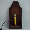 Candle light with wooden frame