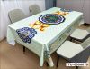 Jacquard Tablecloth Flower Pattern Polyester Table Cloth Spill Proof Dust-Proof Wrinkle Resistant Table Cover for Kitchen Dining 