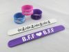 Eco-friendly silicone slap bracelet 