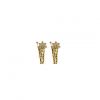 Gold Plated CZ Studded Saint Jude Earring