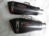 Universal real carbon fibre silencer motorcycle muffler parts