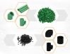 Virgin colourful plastic material pvc compound granules