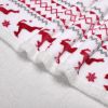 Soft and warm double layer Christmas printing flannel fleece blanket