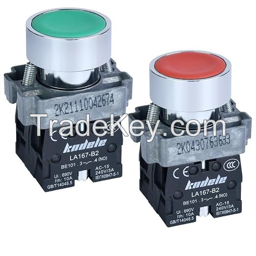 Industrial Push Button 22mm Momentary NO/NC IEC 60947-5-1