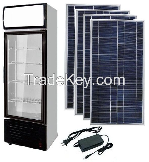 200L Solar Panel Powered Solar Display Fridge/Freezer