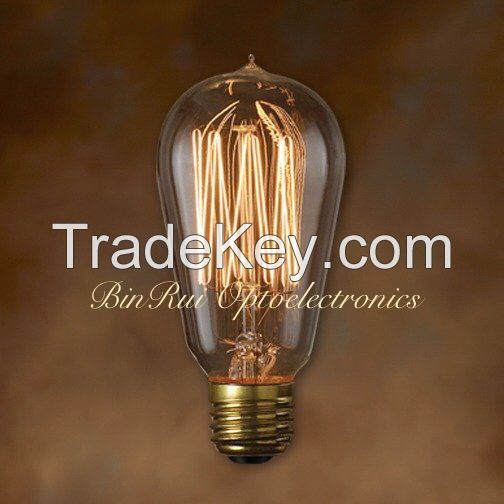 Hot selling Edison bulb ST18/ST57 Teardrop