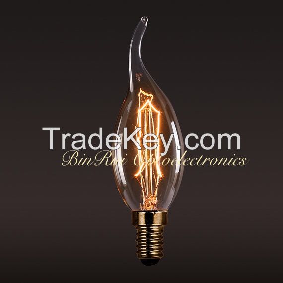 Vintage style C35 Candle Edison light bulb