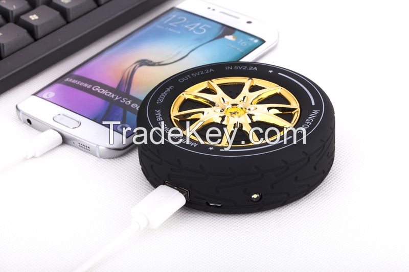 Cool Tire Shape Portable Power Bank for Smartphone with Lowest Price