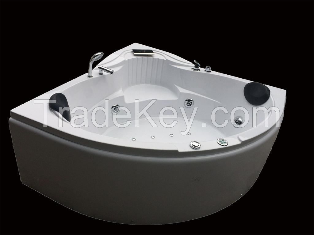 Cheap Acrylic Corner Hydromassage Whirlpool Bathtub