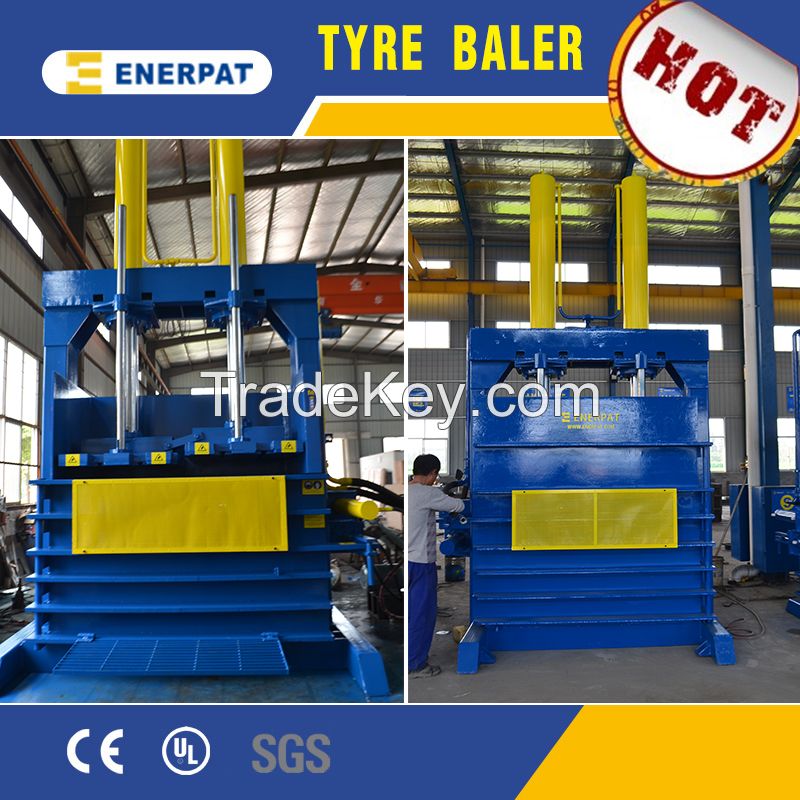 Best sales scrap tyre baler machine with CE