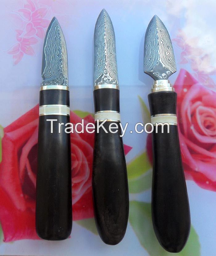 kitchen Knife wood Knife damascus steel Quality tea knife