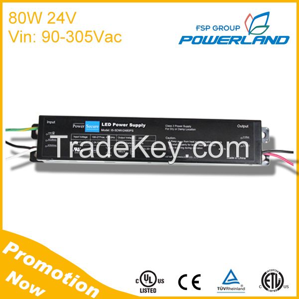 80W 24V Constant Voltage Led Driver