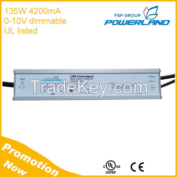 135W 0-10V dimming Led Driver