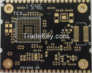 6 layers pcb with half holes plated