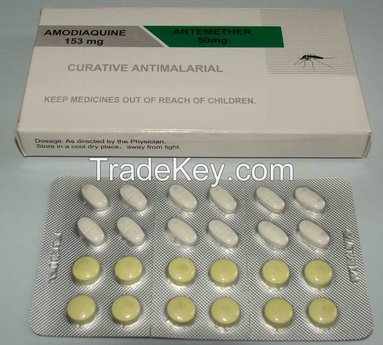 Amodiaquine + Artesunate Tabs 153mg+50mg