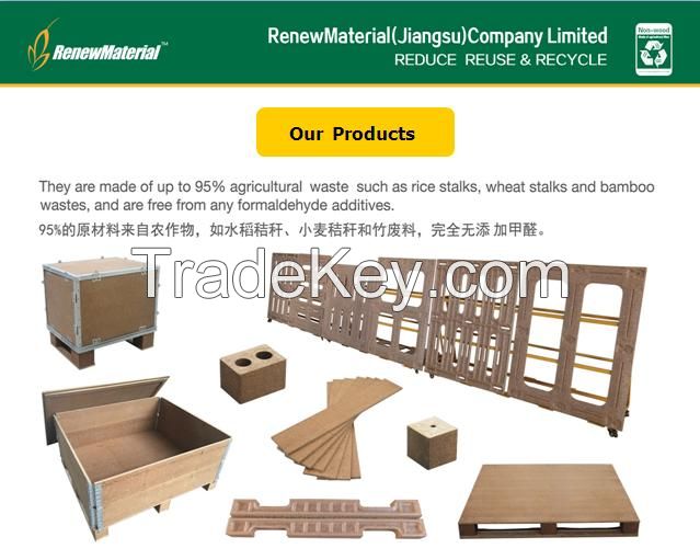 Recyled  Green pallets free formaldehyde  environmental friendly