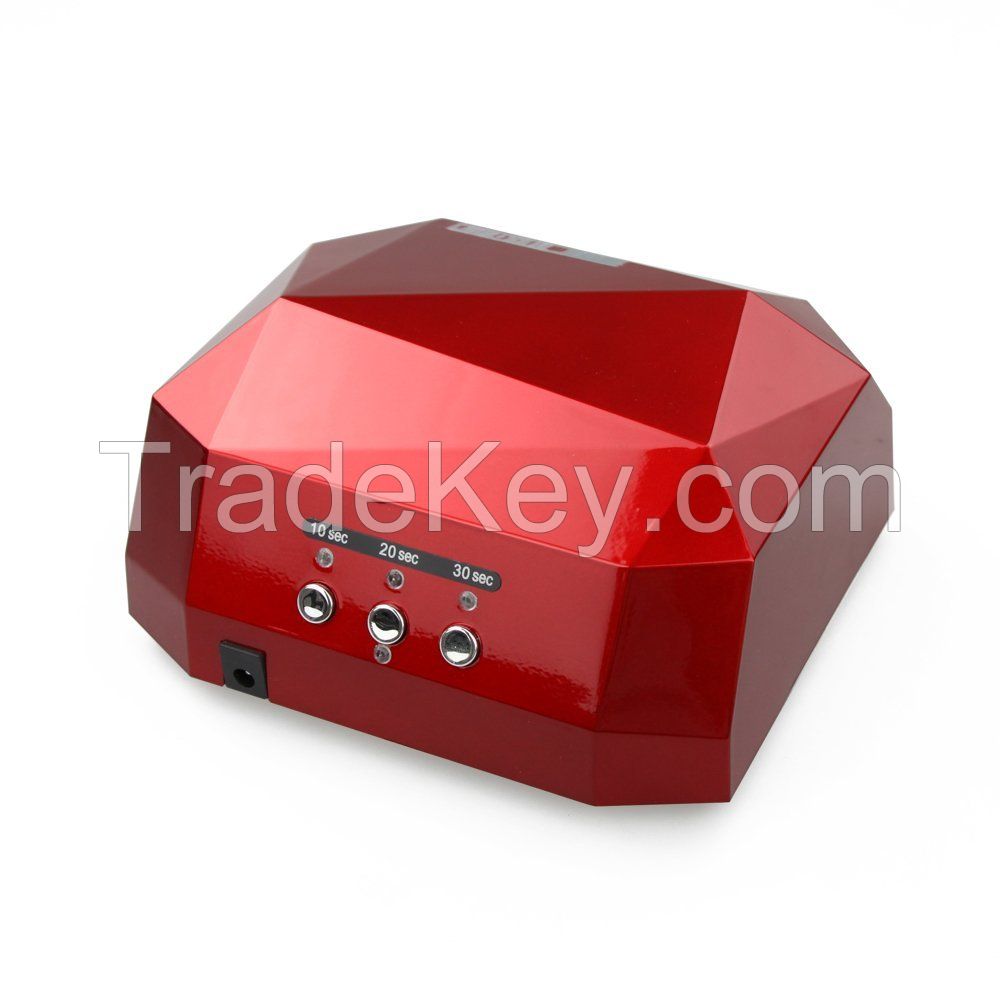 Lady Victory Diamond shape 36W CCFL+ LED UV Lamp Nail Dryer LN-007