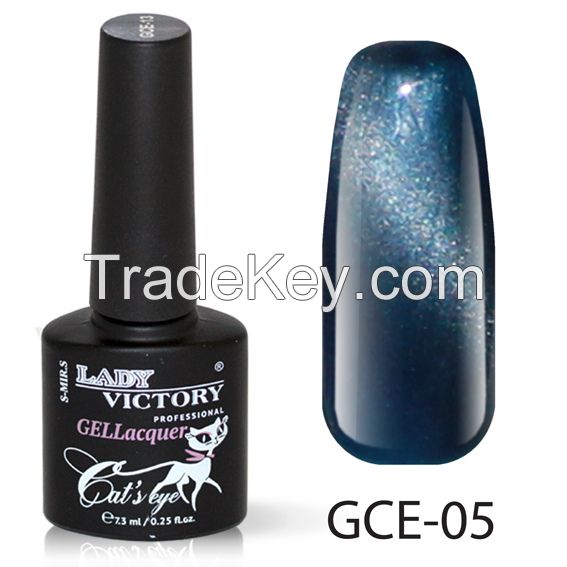 Lady Victory High Quality Nail OEM Art Soak-Off CAT'S EYE GEL NAIL POLISH