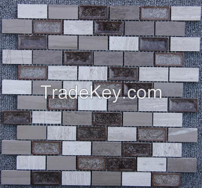 Silver Serpeggiante and Striation Elegant Mosaic