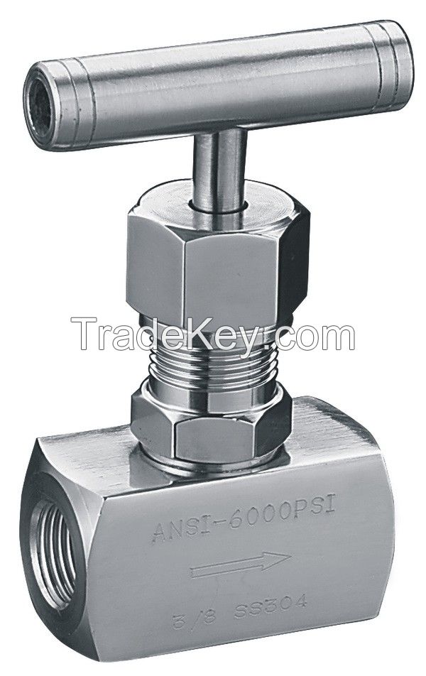 SS304 female thread needle valve, 1/2"FNPT