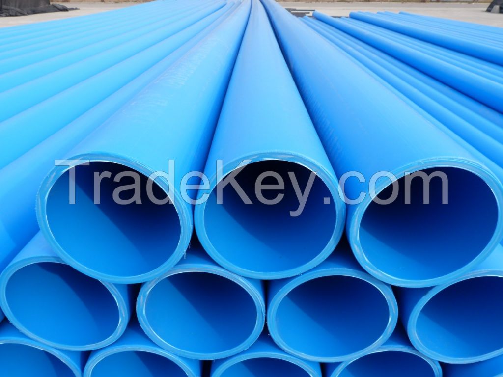 Blue water supply pipe Plastic PE pipe for drinkable water