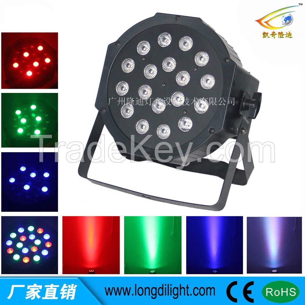 New Slim LED Par Light 18X10W RGBW Stage Light