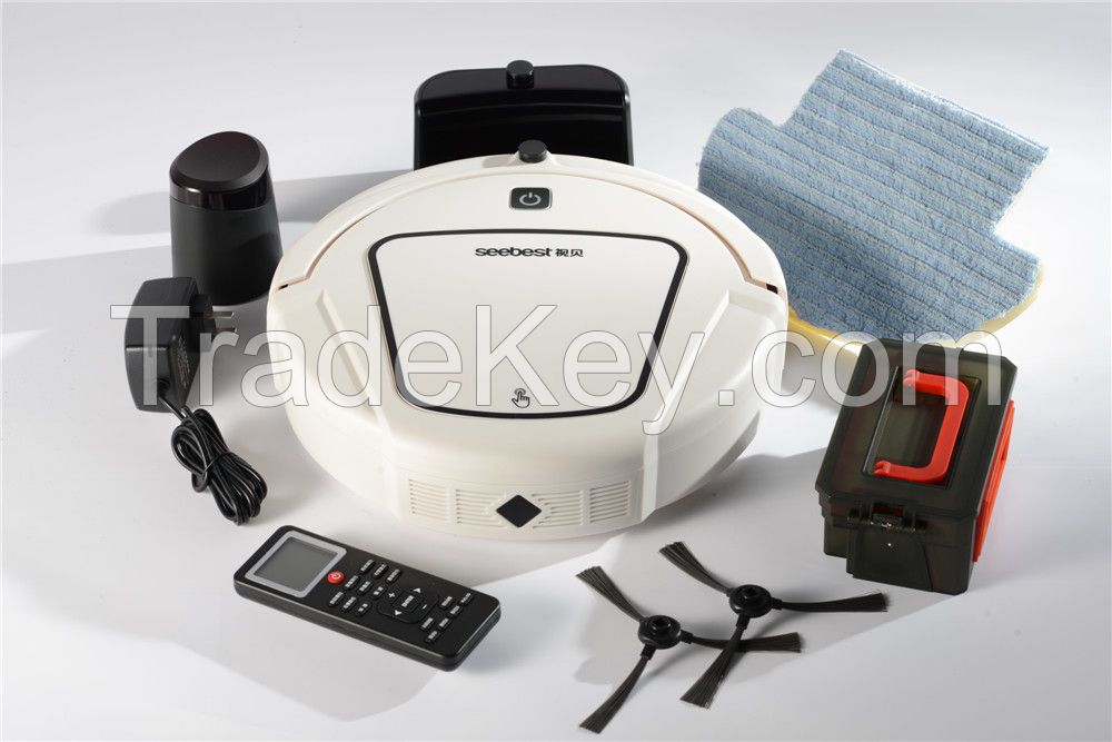 Automatic recharge wet and dry robot vacuum cleaner