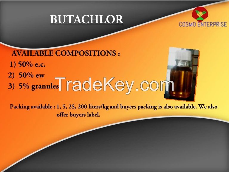 Offering butachlor 50% ec, 5% granules, 50% ew