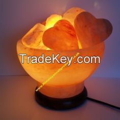 Rock salt lamp