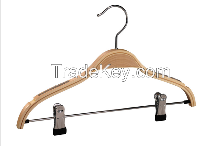 wooden lamination hanger with clip