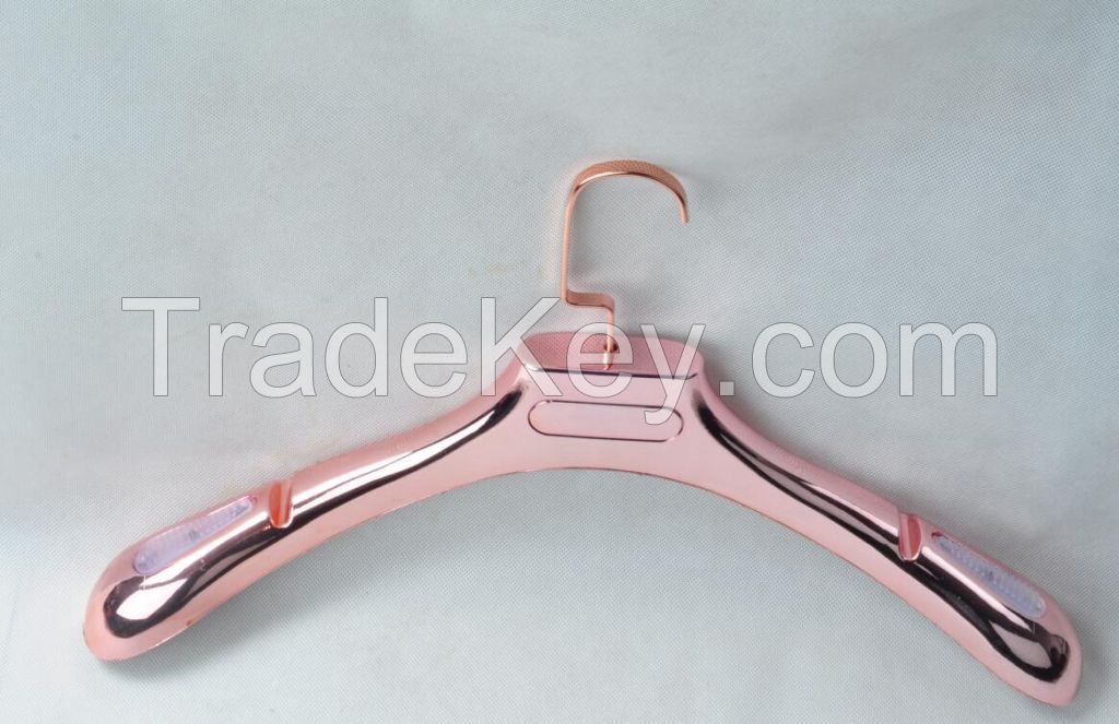 Electroplated Gold plastic hanger