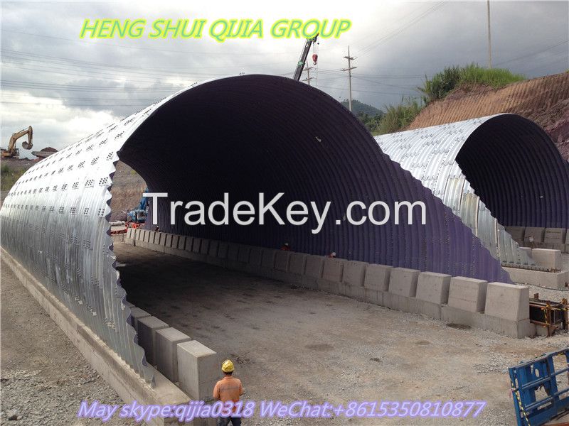 Galvanized corrugated steel pipe