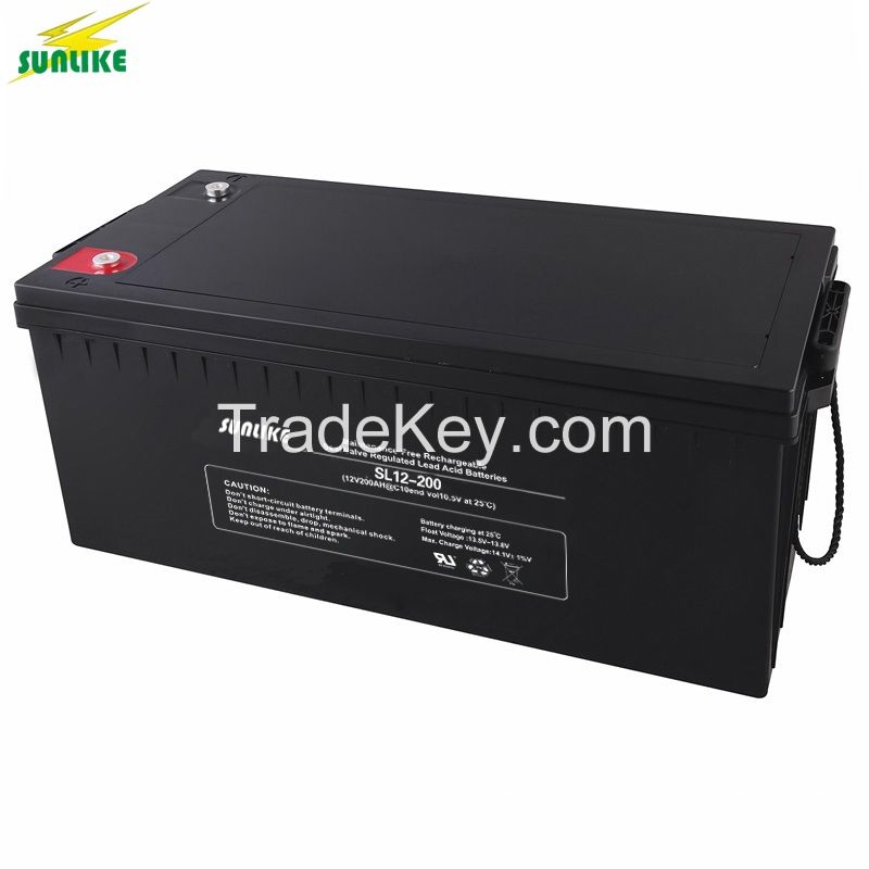 12V200ah Lead Acid Deep Cycle Solar Battery