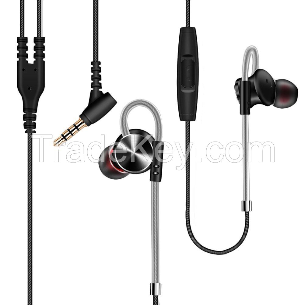 3.5mm In-ear Stereo Headset with Mic Earphone for iPhone HTC Sony Smartphones MP3MP4 Tablets Laptops