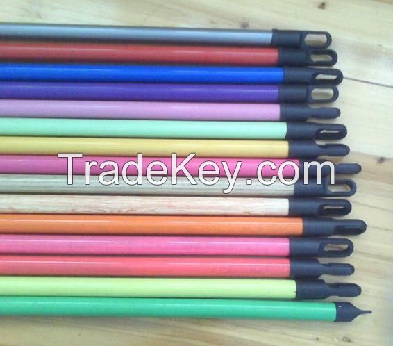 wooden broom handle with pvc coated