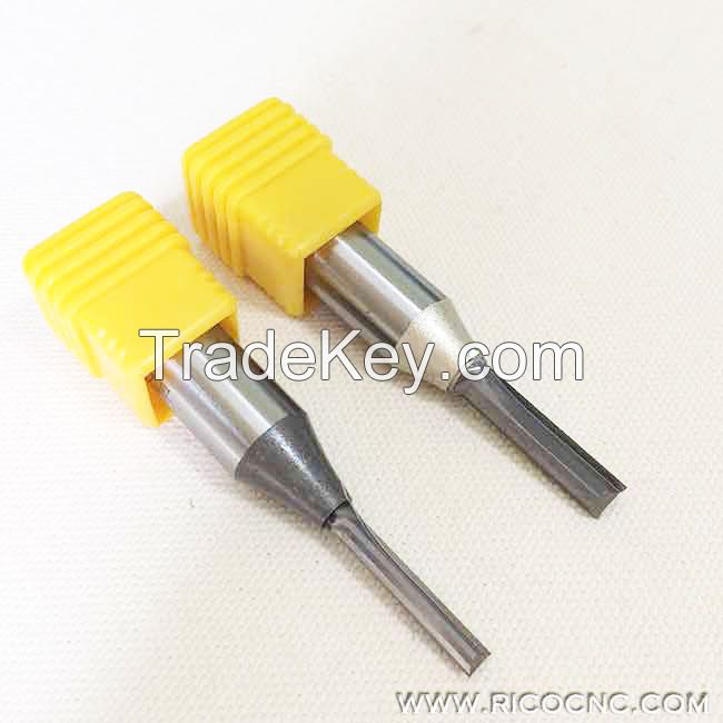 TCT Tungsten Carbide Double Two Straight Flutes CNC Router Cutter Bits