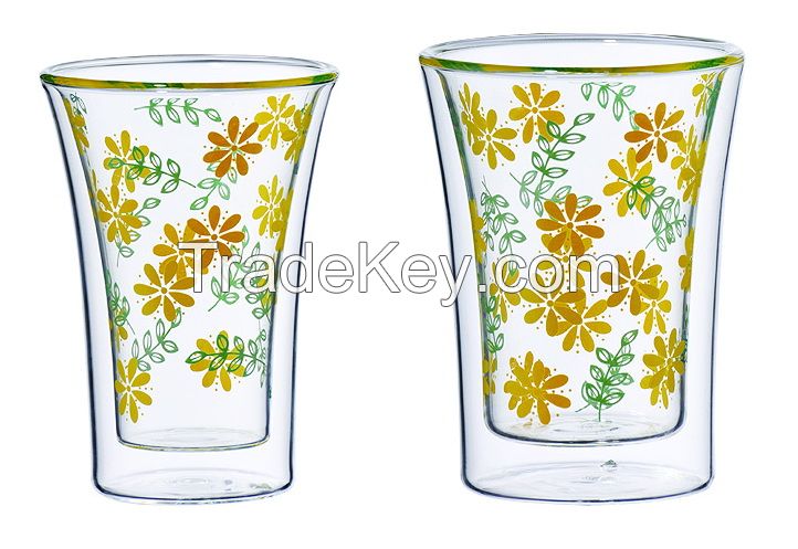 Sell Heat Resistant Double Wall Drinking Glasses