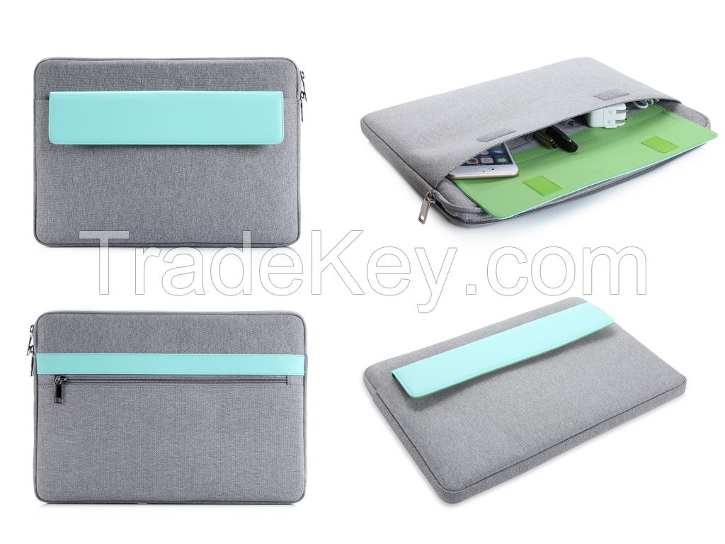 Good Quality Fashion Business 12 Inch Canvas Tablet Briefcases Bag For Mac Book 13inch