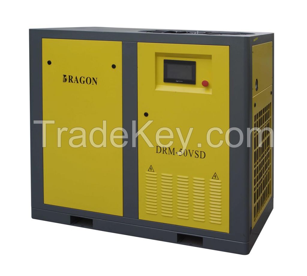 oil less screw air compressor by Dragon