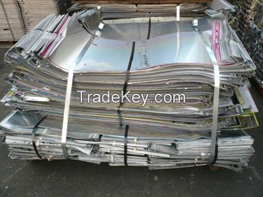 Aluminum Litho Sheet Scrap , Coated Aluminium Sheets Scrap Bales