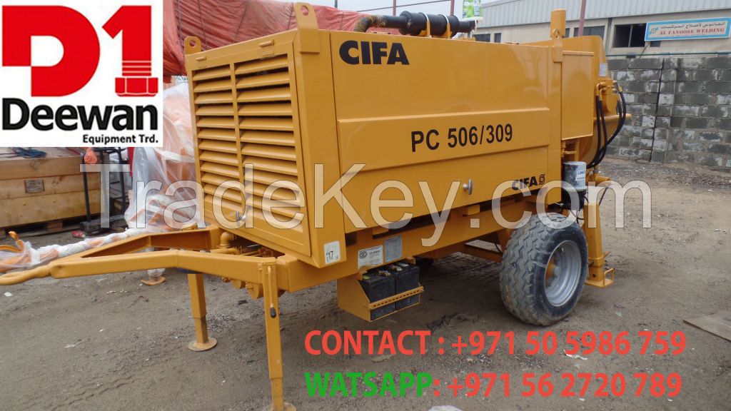 USED CIFA PORTABLE CONCRETE PUMP FOR SALE IN UAE