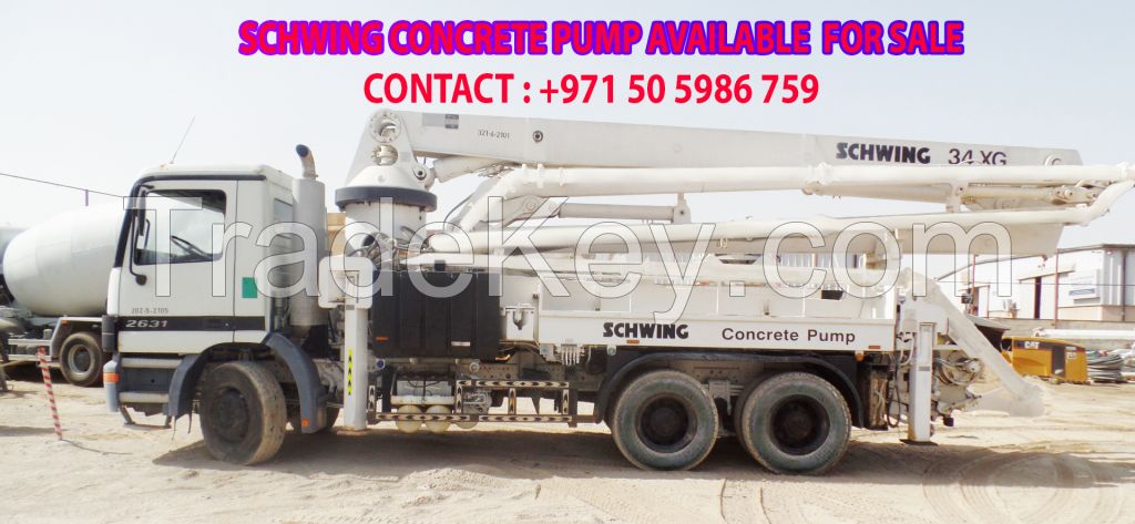 050 5986 759-SCHWING CONCRETE PUMP For Sale IN UAE