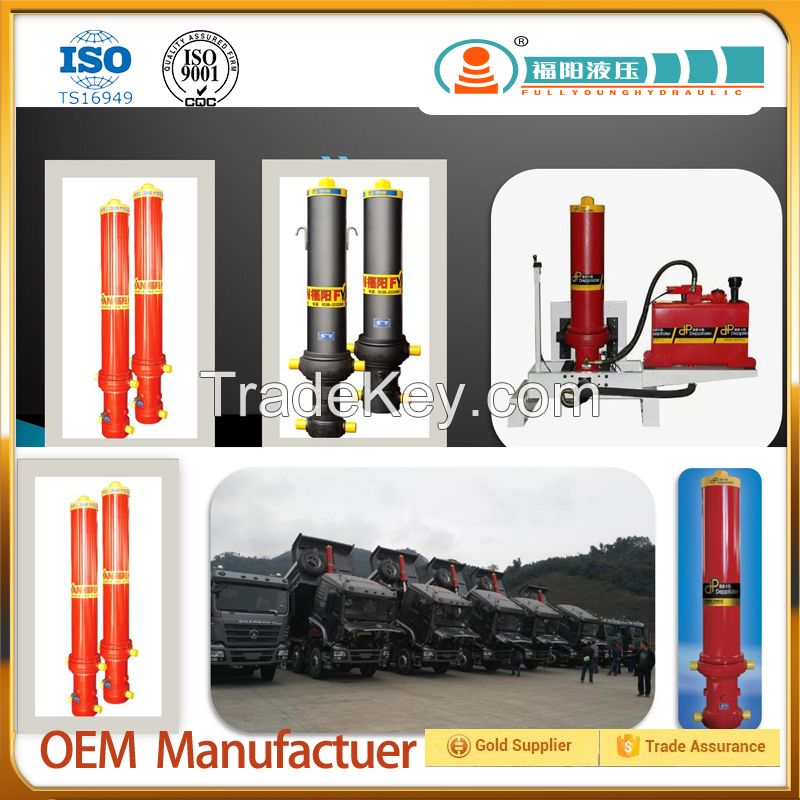 19-year professional OEM manufacturer, hydraulic cylinders for dump tuck, garbage truckl, agricultural truck, construction machinery
