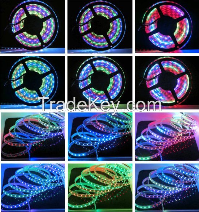 Suppy 5050 SMD 30LED/M 2811IC Digital 12V Waterproof LED Flexible Strip