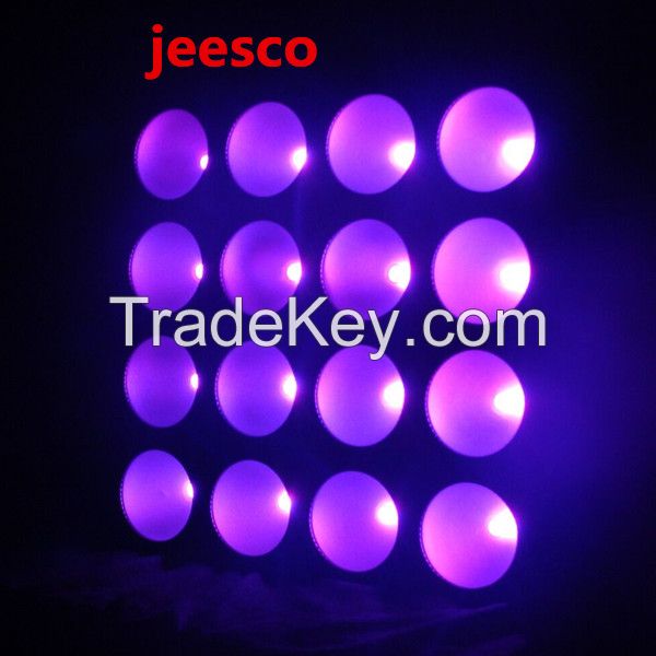 16pcs 30w RGB 3in1 Full Color Led Dot Matrix/Led Matrix Light