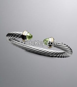 7mm Prasiolite Cable Classics Bracelet