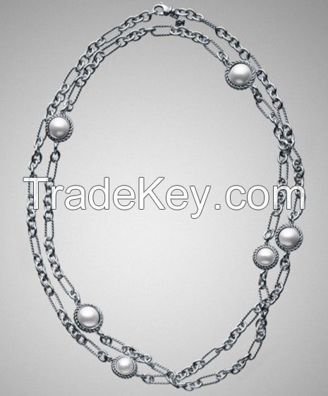 Pearl Wrap Chain Necklace